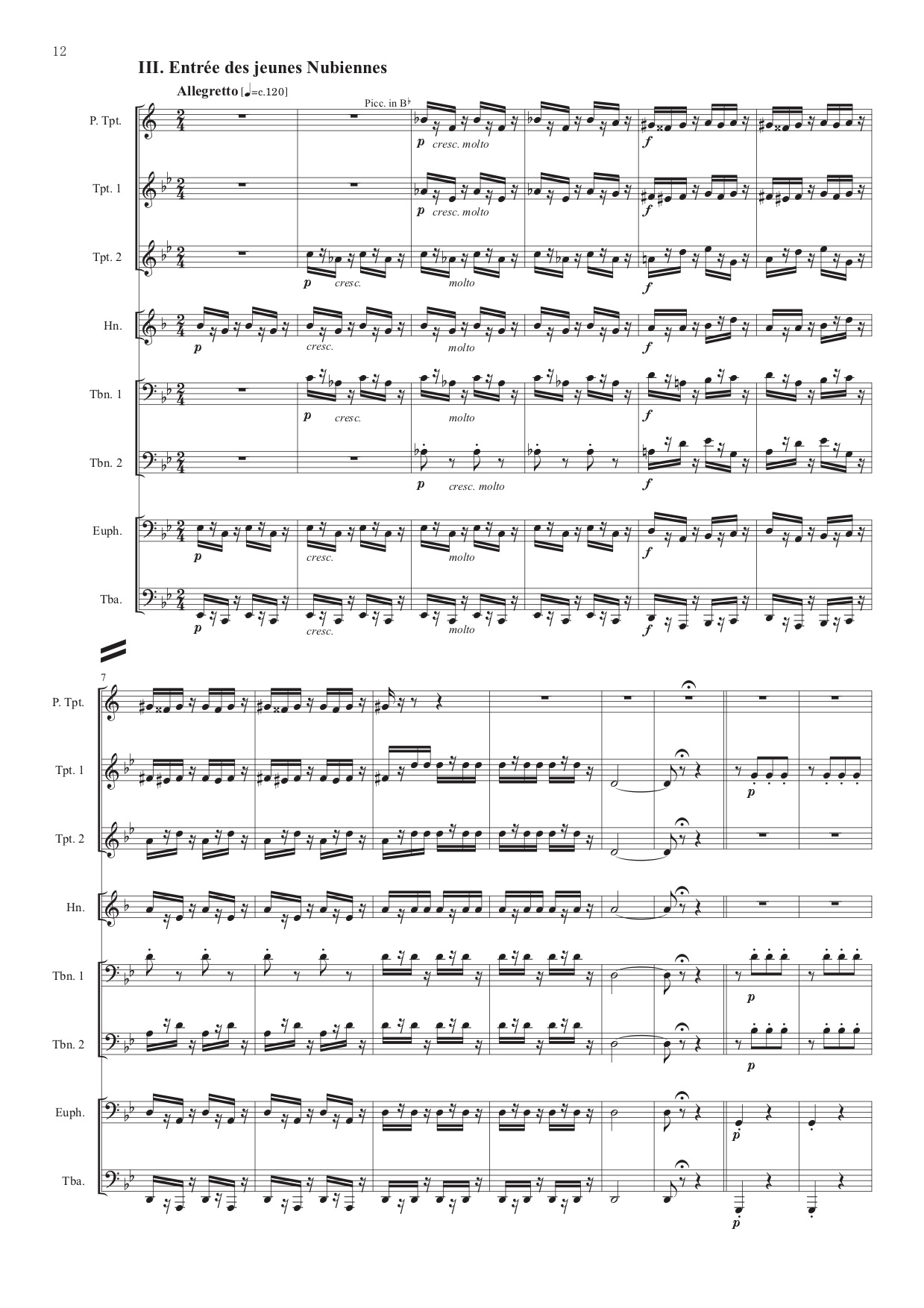 歌劇「ファウスト」よりバレエ音楽（抜粋）[八重奏版] (グノー) 金管八 
